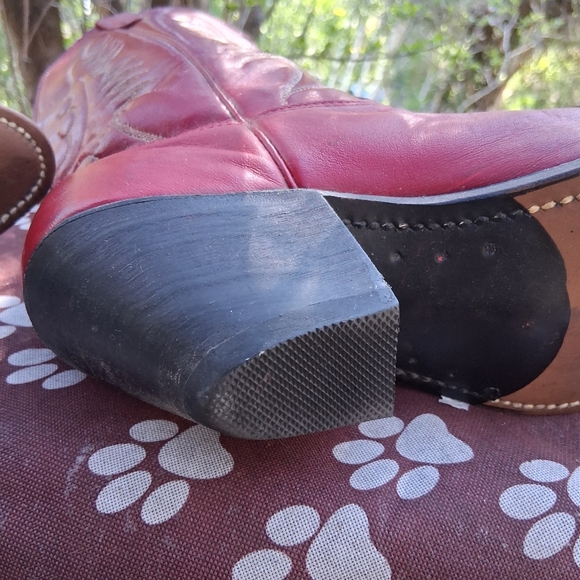 Vintage Red Cowboy Boots - Picture 8 of 8